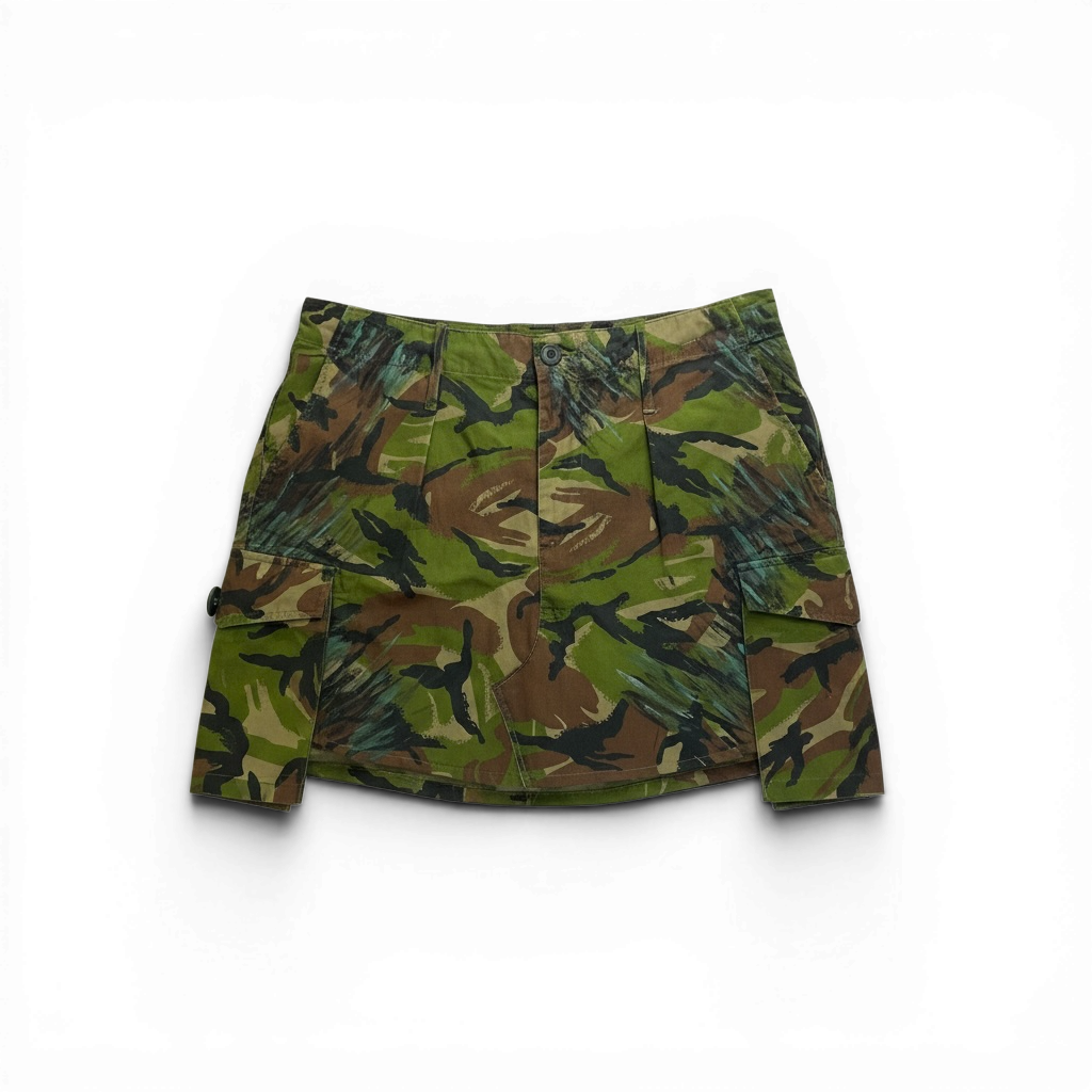 Portayal x 12oz Vintage Upcycled Camo Skirt