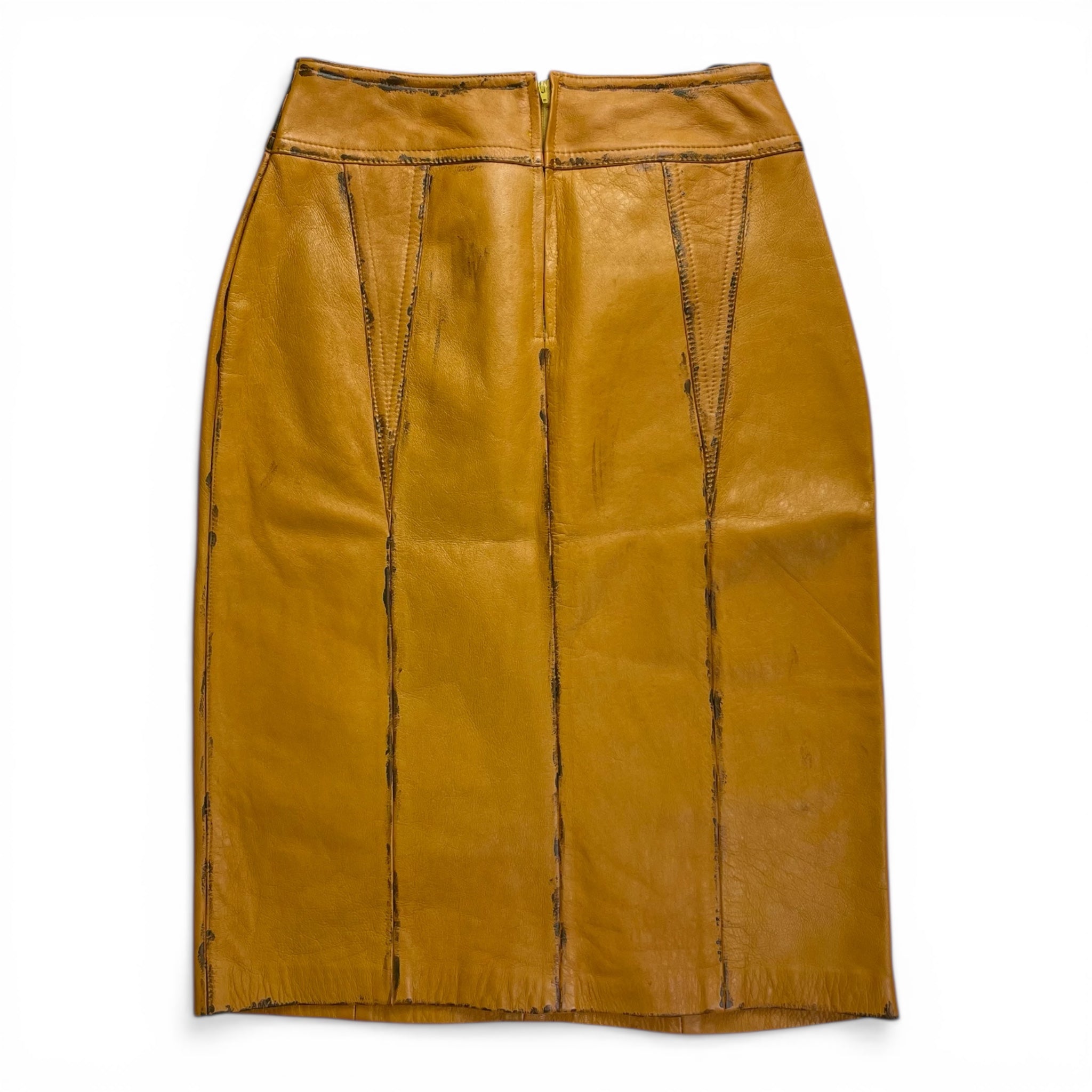 Portayal x 12oz Vintage Upcycled Leather Skirt
