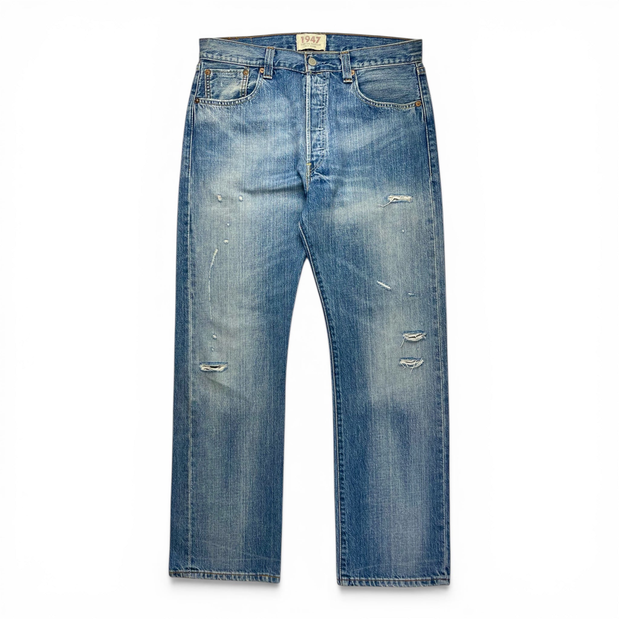 Vintage 1947 levis repreduction 501 selvedge denim Jeans