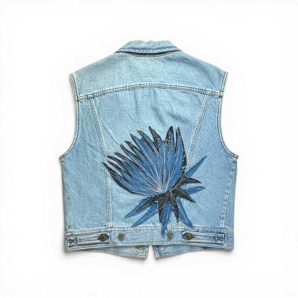 Portrayal x 12 oz Vintage Upcycled Denim Vest
