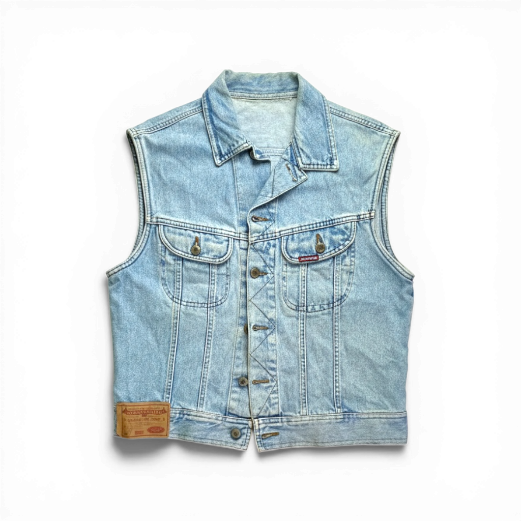 Portrayal x 12 oz Vintage Upcycled Denim Vest