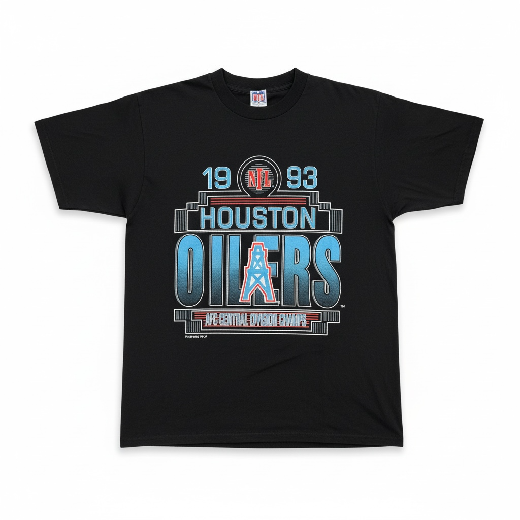 Vintage 93' Houston Oilers Single Sticht T-shirt