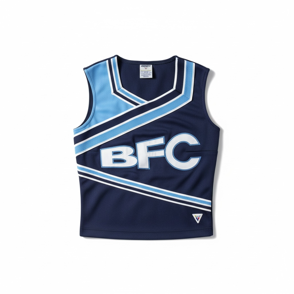 Vintage Blue Flash Cheerleader (BFC) Uniform