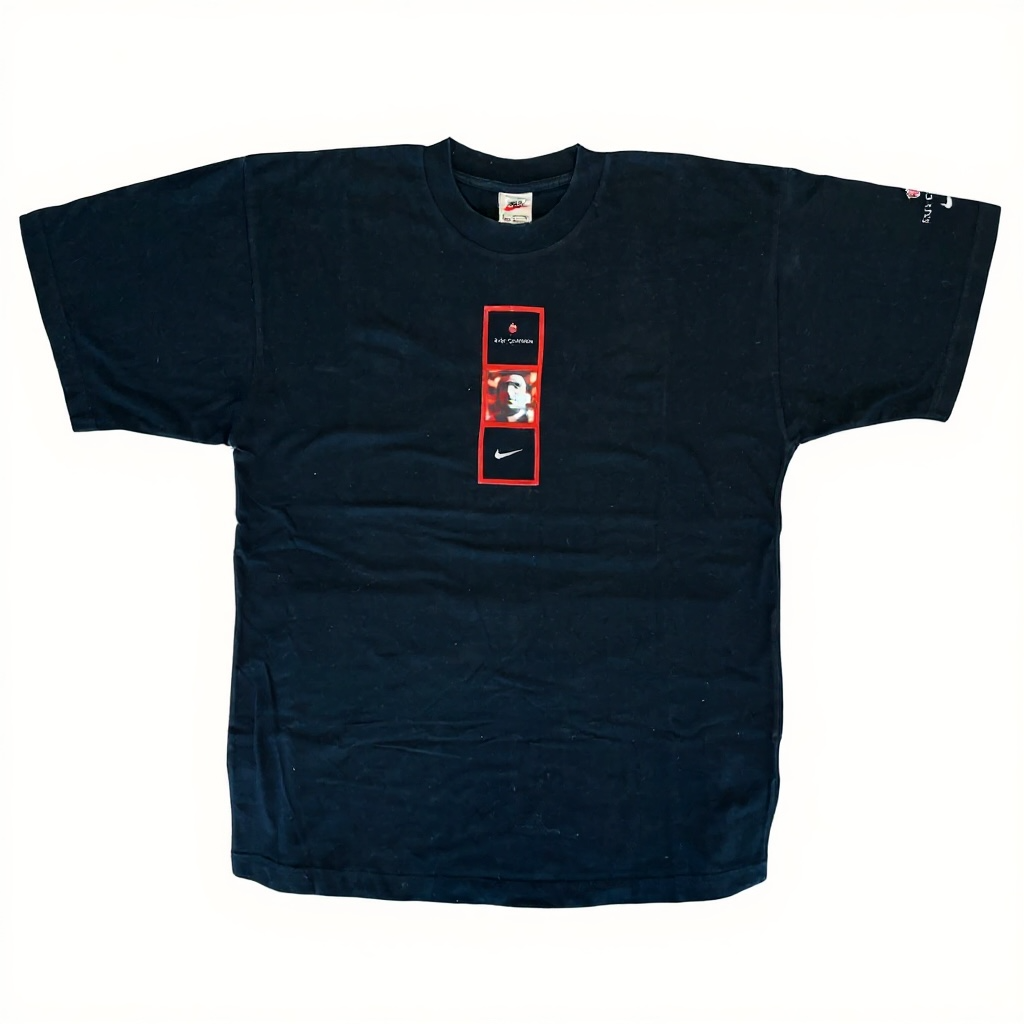 Vintage 1990s Nike Eric Cantona Double Sided Graphic Tee