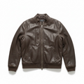 Vintage Leather Bomber Jacket