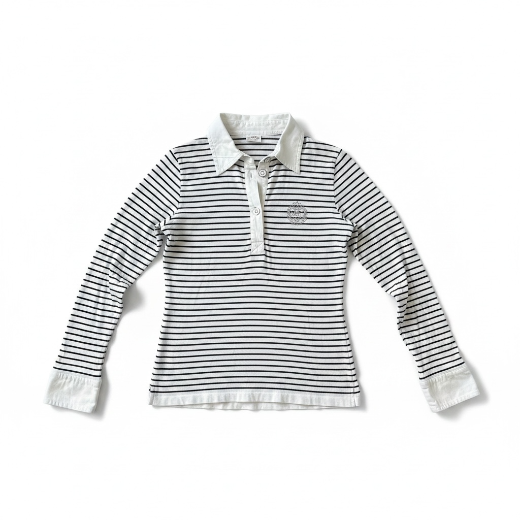 Vintage Paul & Shark Striped Polo Shirt