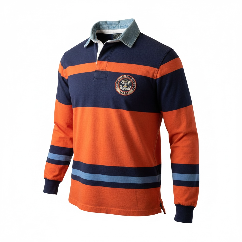 Vintage 1990s Polo Ralph Lauren Long-sleeve Rugby Shirt