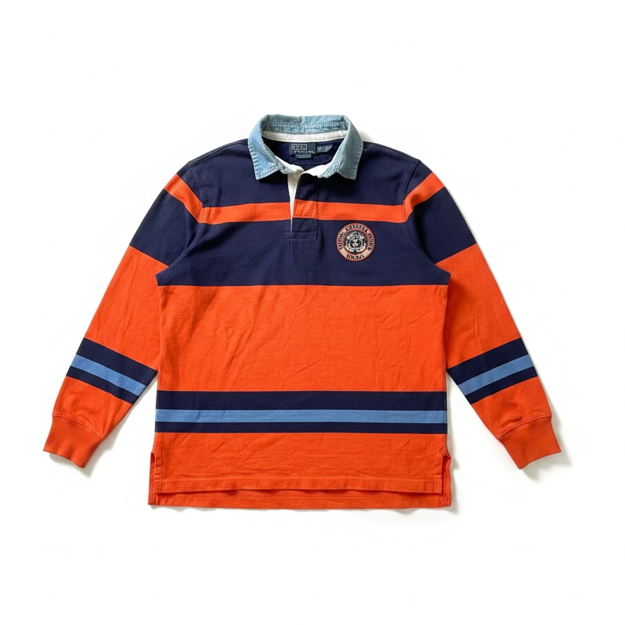 Vintage 1990s Polo Ralph Lauren Long-sleeve Rugby Shirt