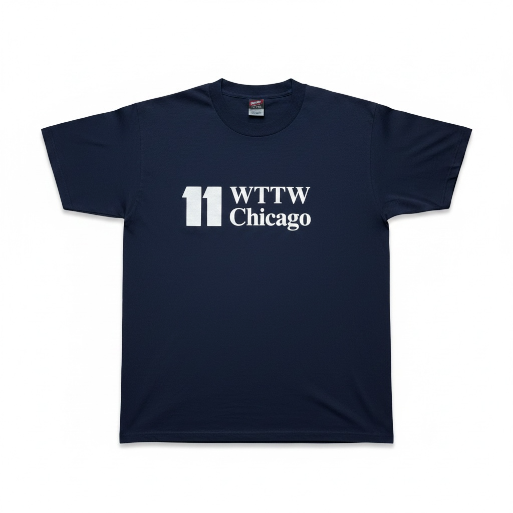 vintage Erly 90s WTTW Chicago PBS T-shirt