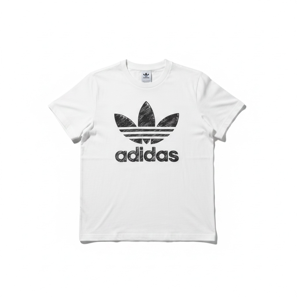 Vintage Adidas Originals Hand Drawn T-Shirt