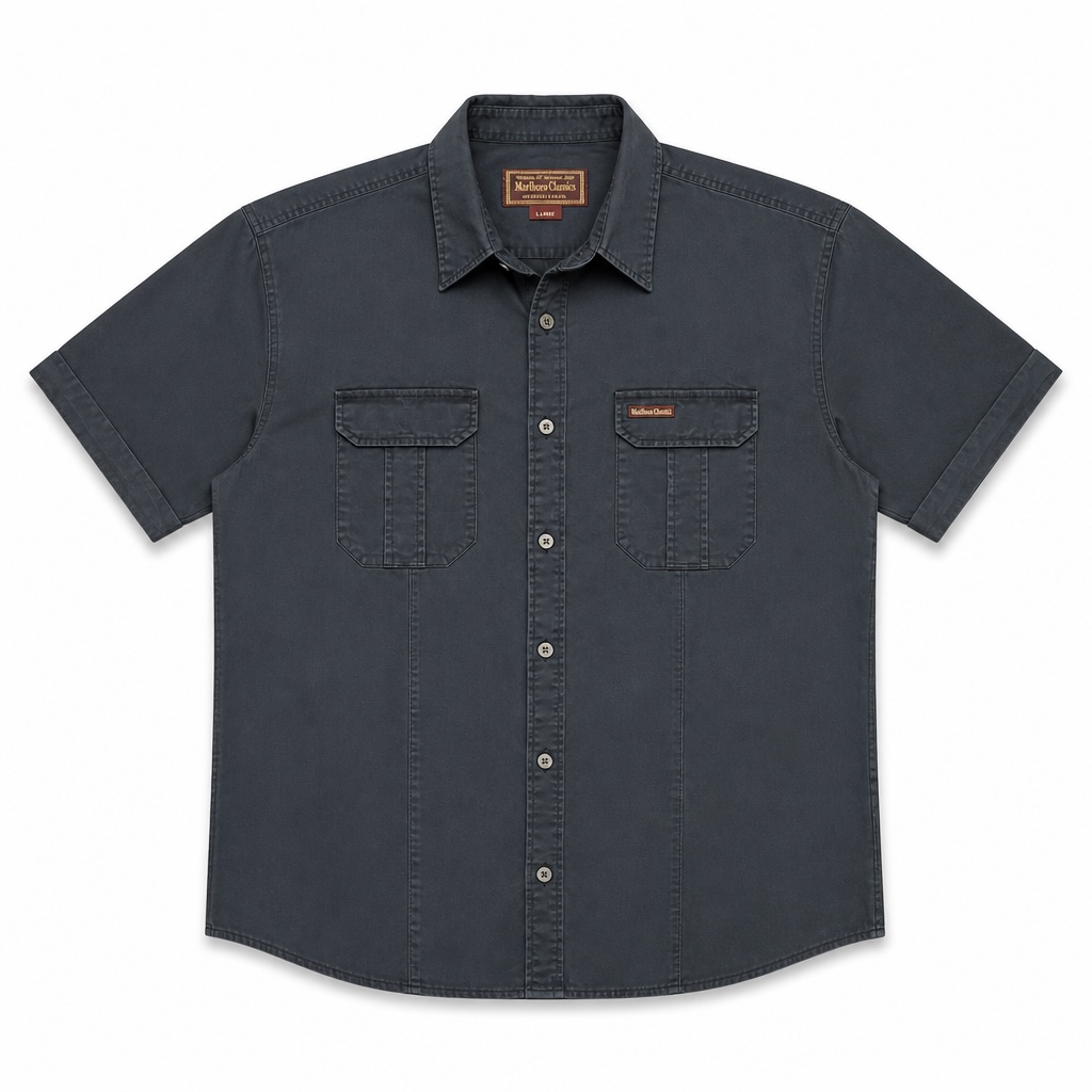Vintage Linen Marlboro Classics short-sleeve Shirt