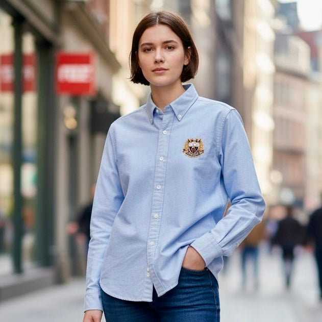 Vintage Embroidered Oxford shirt