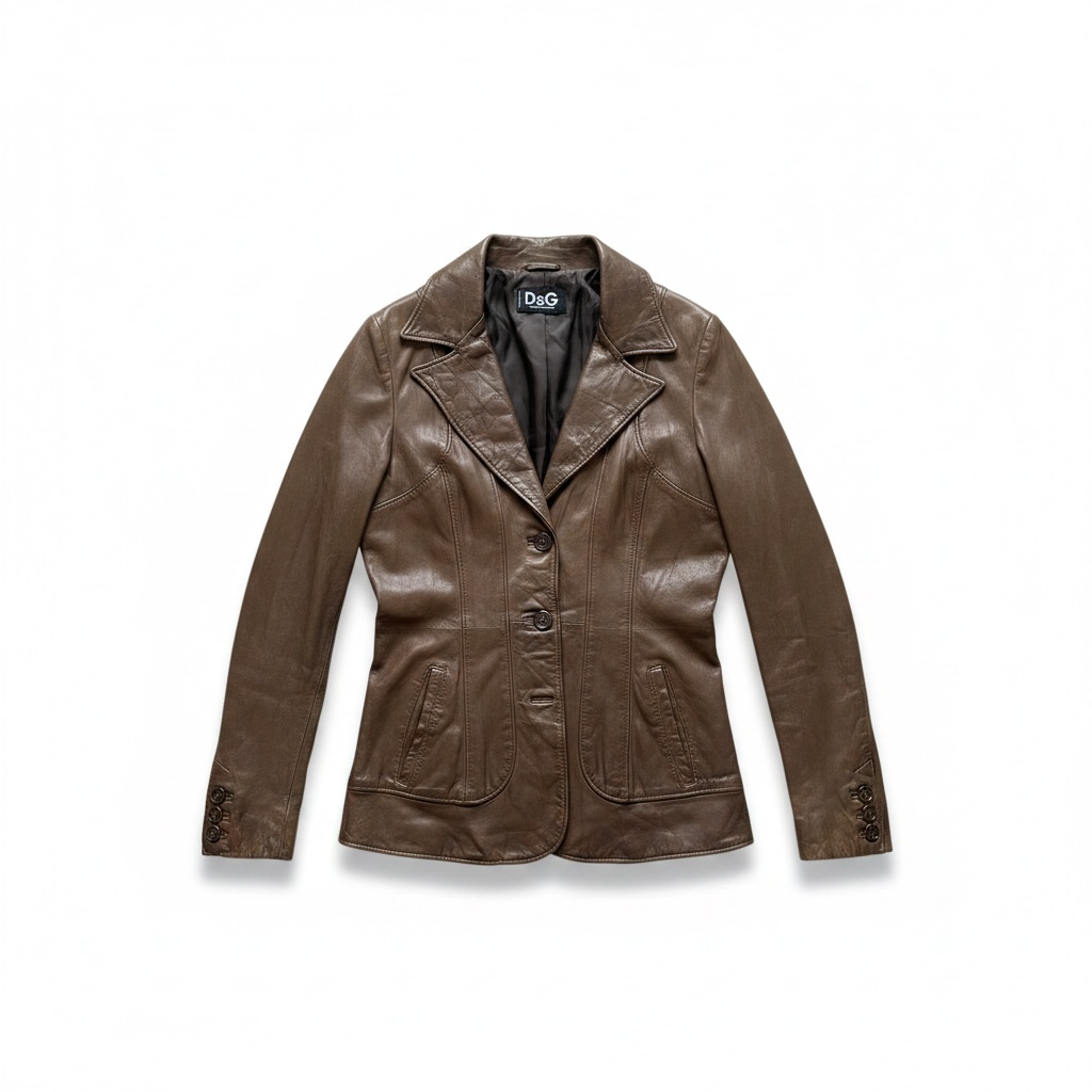 Vintage D&G Leather Blazer Jacket