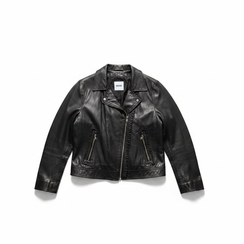 Vintage Moschino Leather Biker Jacket