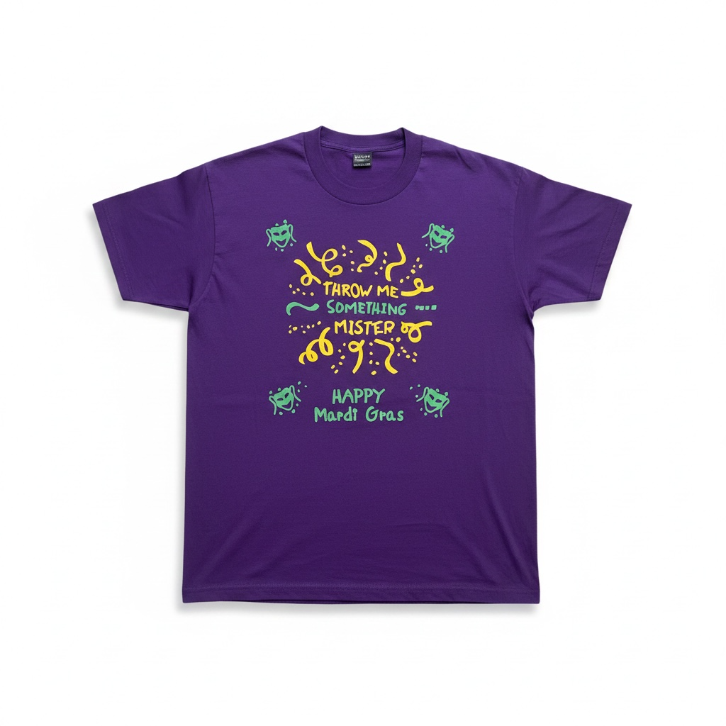 Vintage Single Stitch Mardi Gras T-shirt