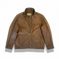Vintage cognac-brown leather jacket from the brand bugatti