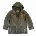 Vintage Gianfranco Ferré Hooded Leather Coat