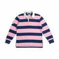Vintage Early 2000s Striped Rugby Sweatshirt
