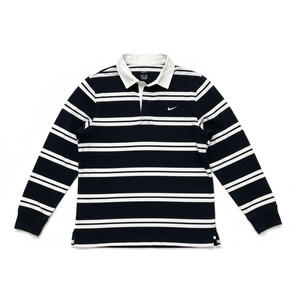 Vintage 00s Nike Striped Rugby Sweatshirt
