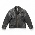 Vintage straight zip Leather Jacket