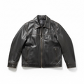 Vintage Straight Zip Leather Jacket