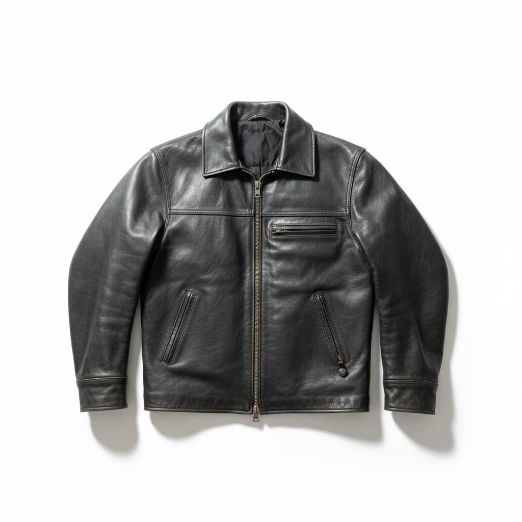 Vintage Leather Sports Jacket