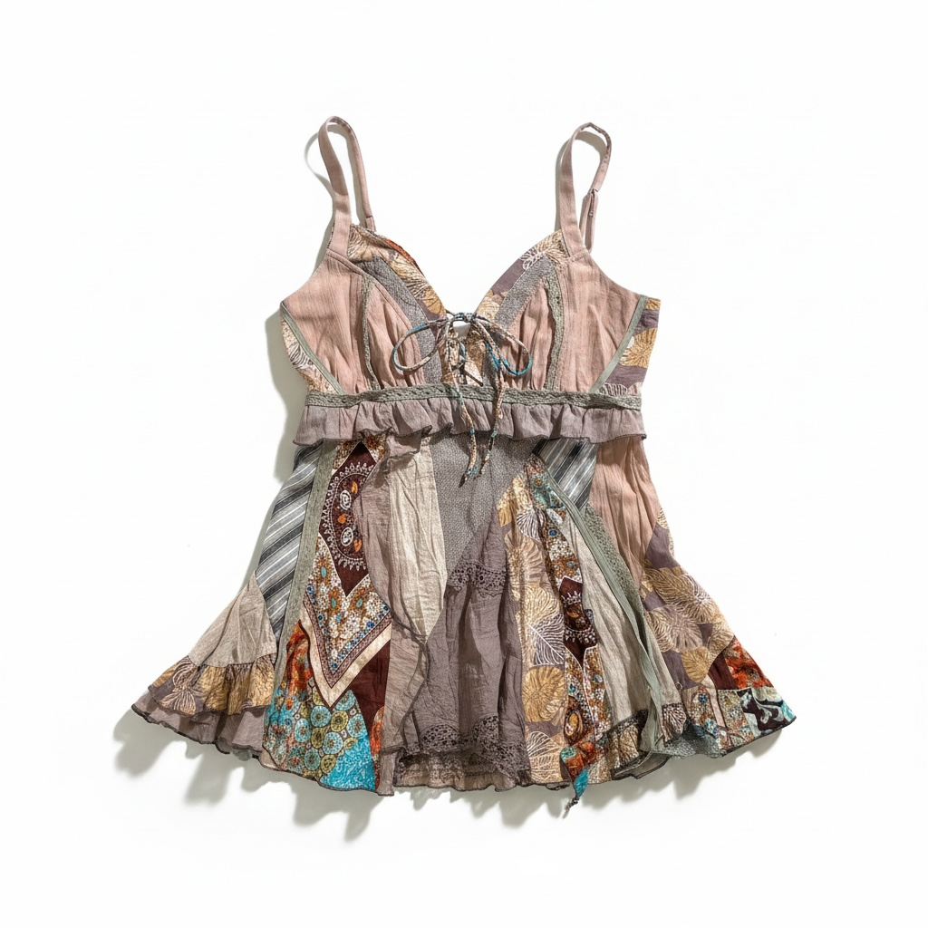 Vintage Lissa Patchwork Camitop