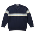 Vintage Y2K Ribbed V-neck Sweater