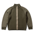 Vintage Olive Y2K Wool Knit Sweater