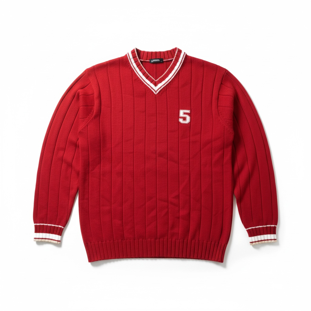 Vintage Y2K V-neck Knit Sweater