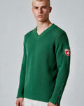 Vintage Y2K Ribbed Military-Inspired Knit Sweater