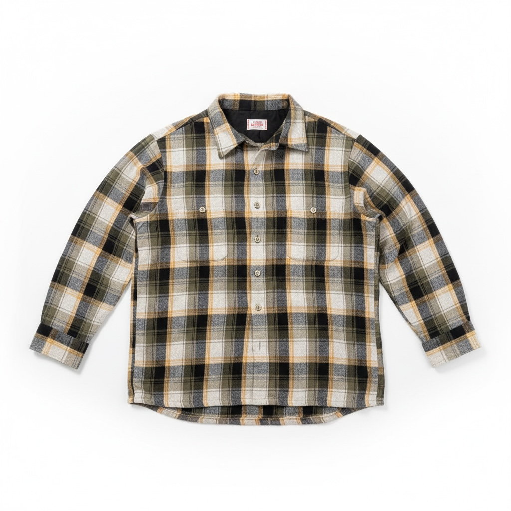 Vintage Wool Plaid Flannel Shirt