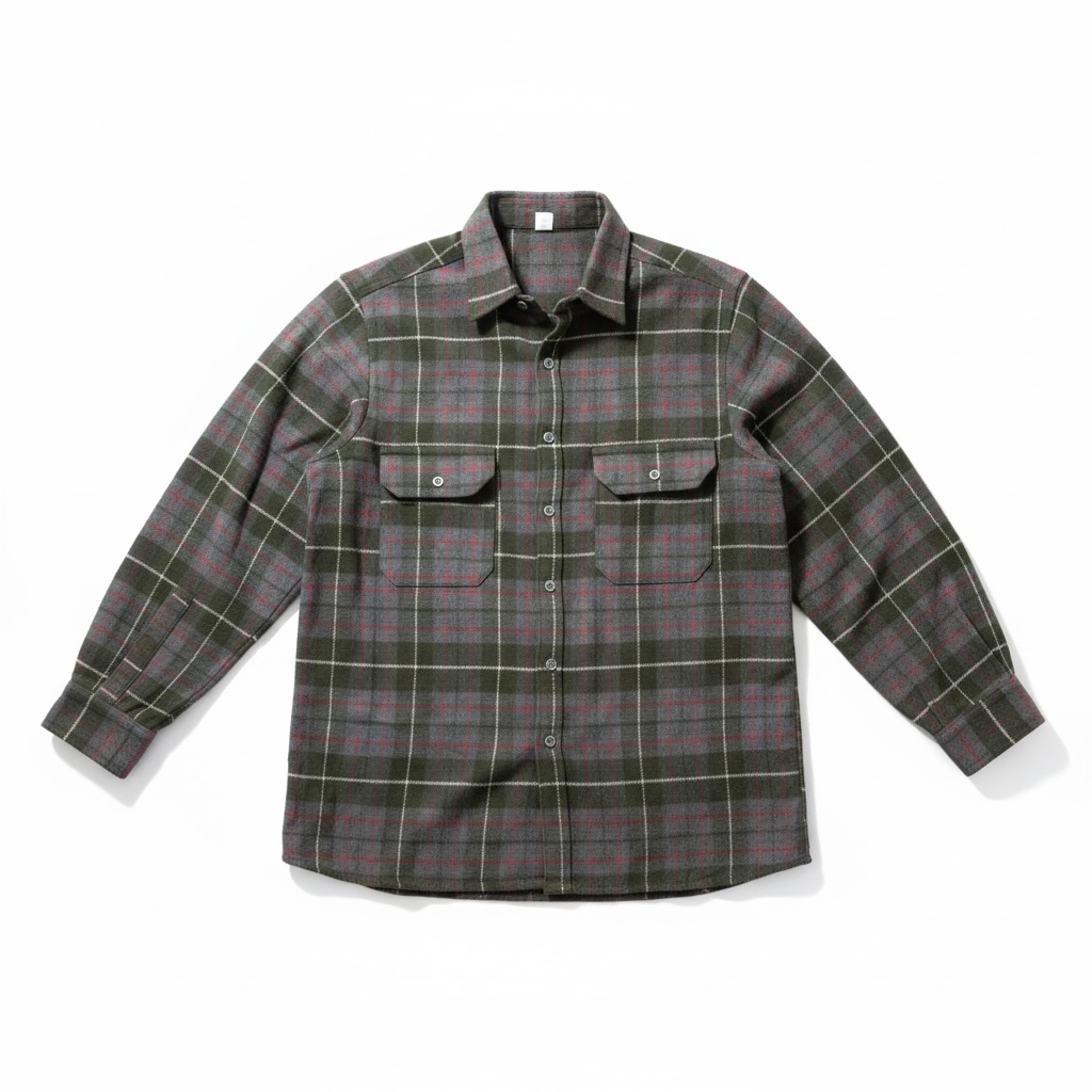Vintage Wool Plaid Flannel Shirt