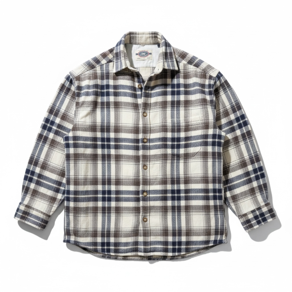 Vintage Plaid Flannel Shirt