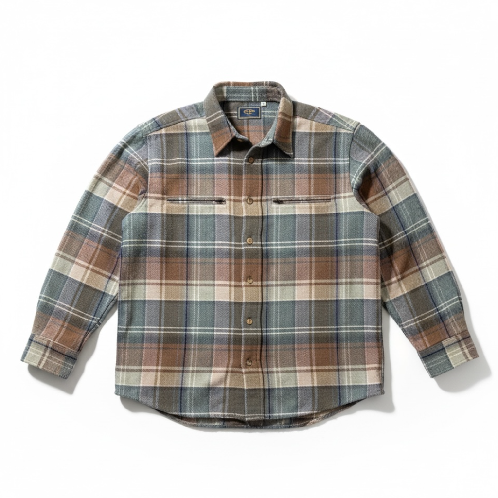 Vintage Wool Plaid Flannel Shirt