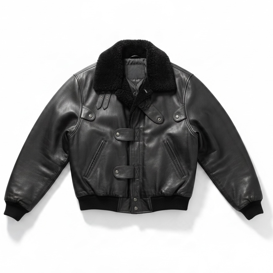 Vintage Shearling Leather Jacket