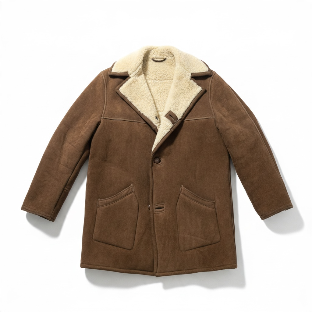 Vintage Suede Shearling Jacket