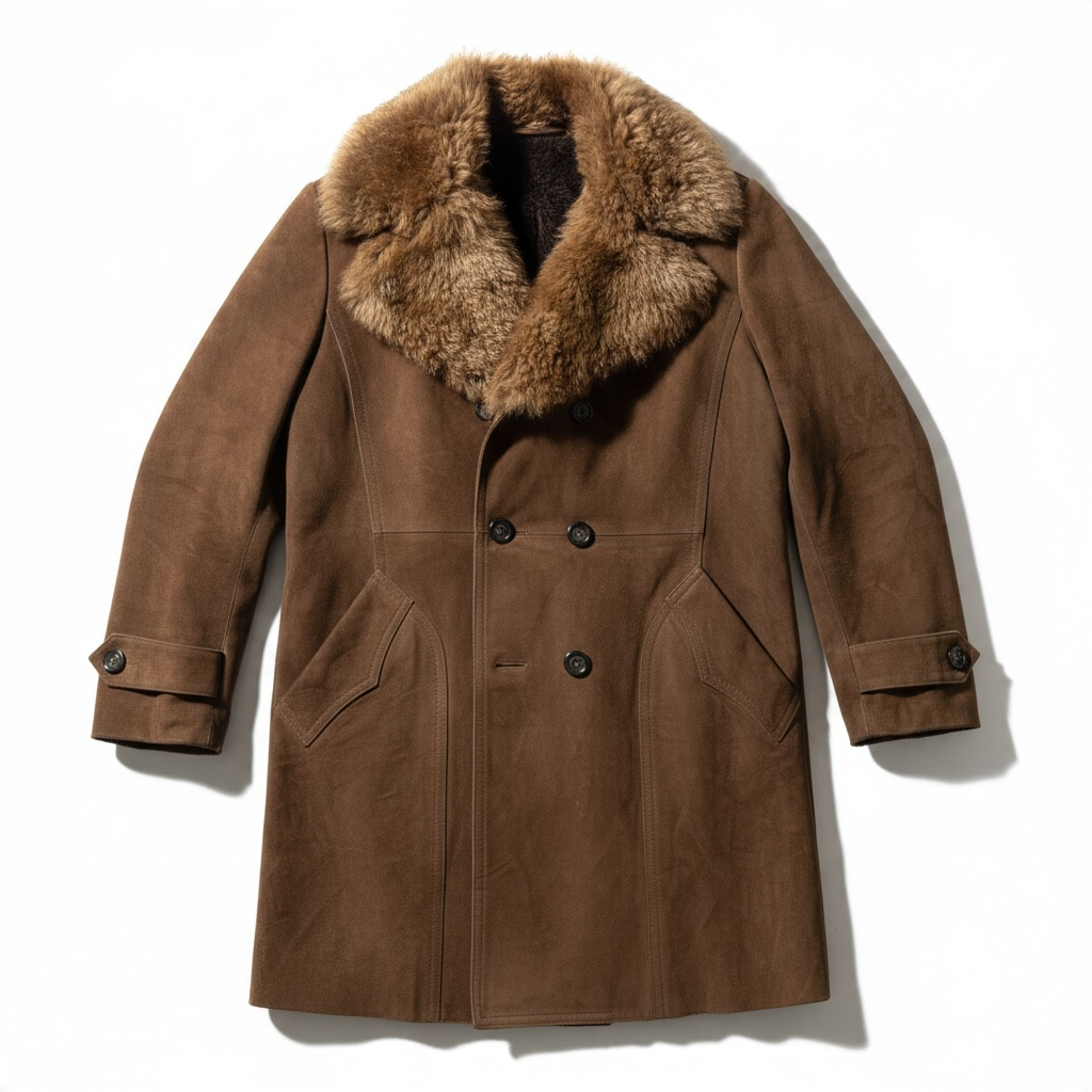 Vintage 70s double-breasted Shearling Coat
