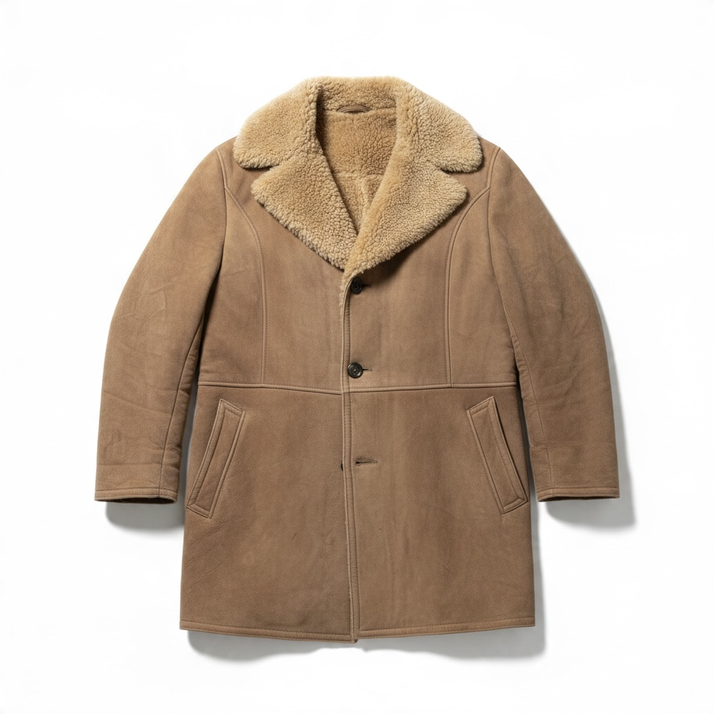 Vintage Shearling Sheepskin Coat