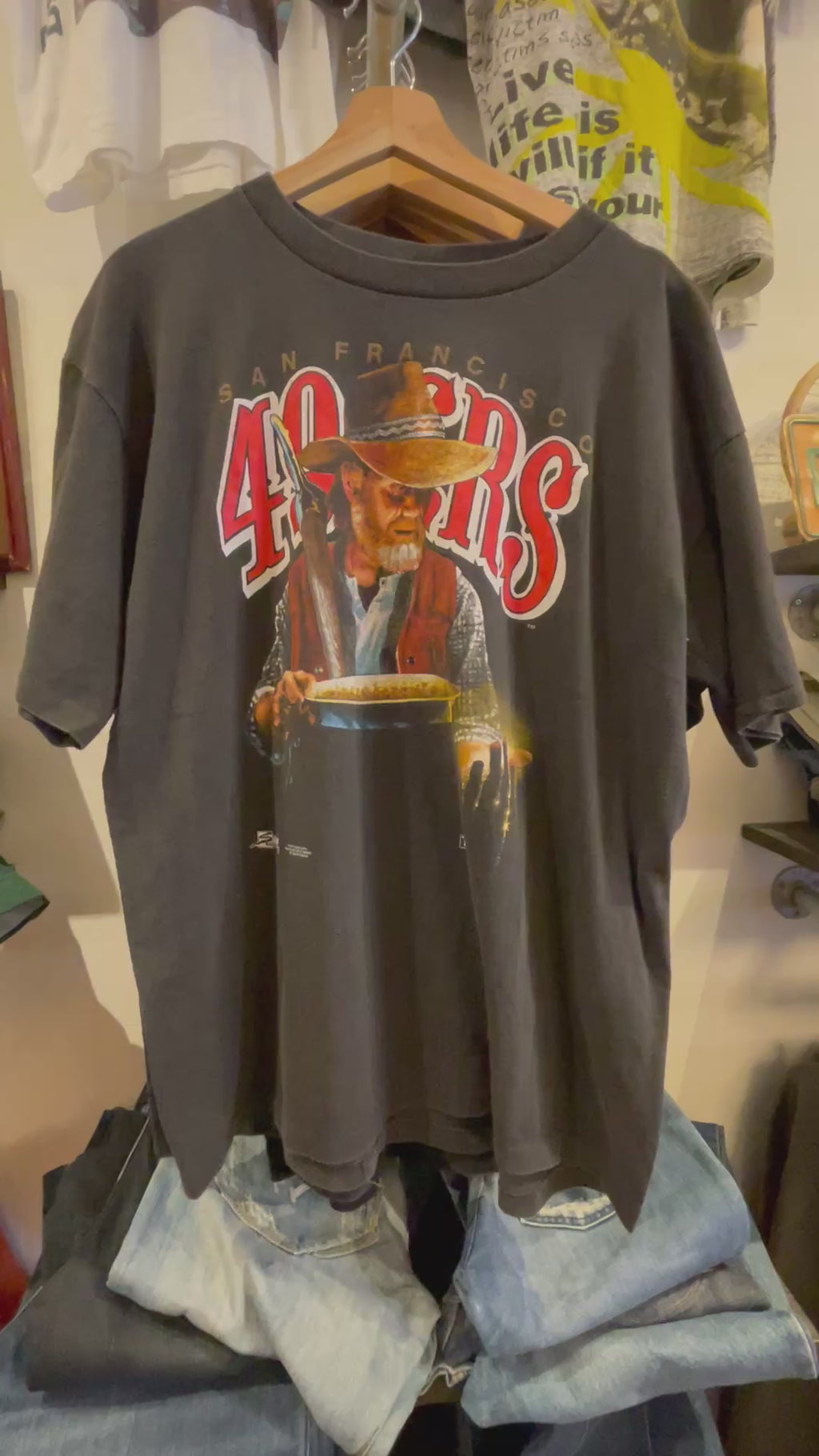 Vintage Rare San Francisco 49ers Miner T-Shirt