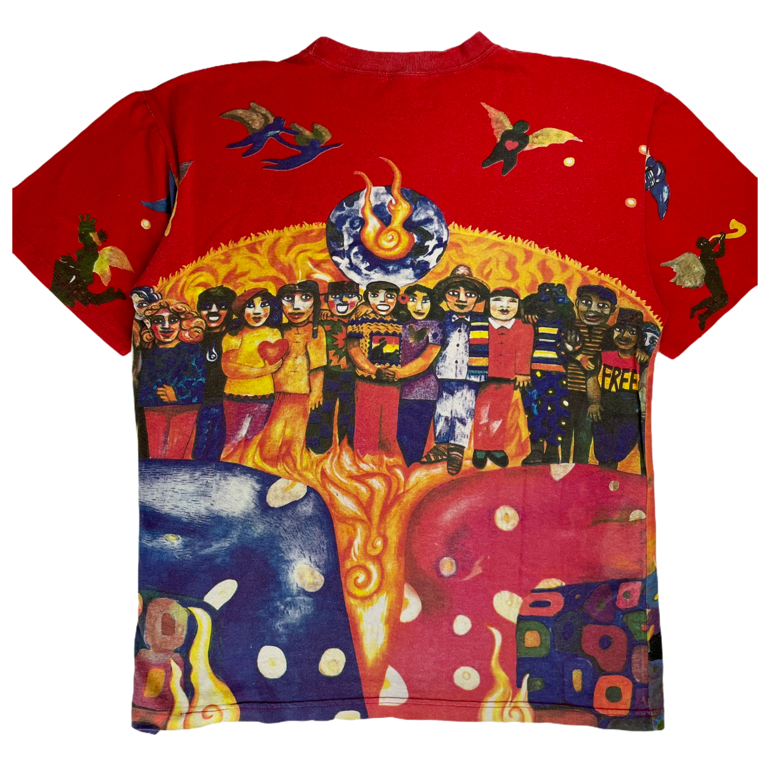 Vintage 90s Santana All Over Print T/shirt - Restorecph