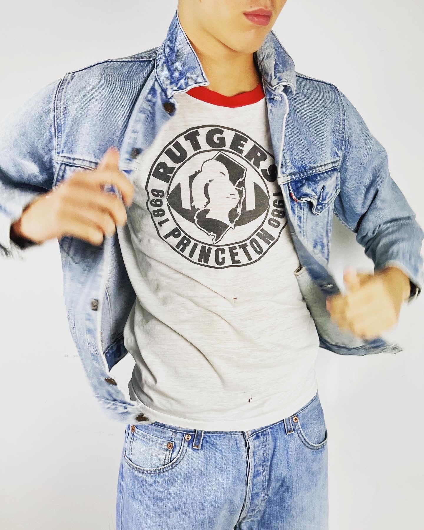 Upcycled Vintage Levis Denim Jacket By Frodo Mikkelsen - Restorecph