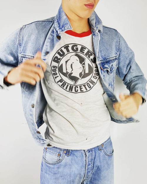 Upcycled Vintage Levis Denim Jacket By Frodo Mikkelsen - Restorecph
