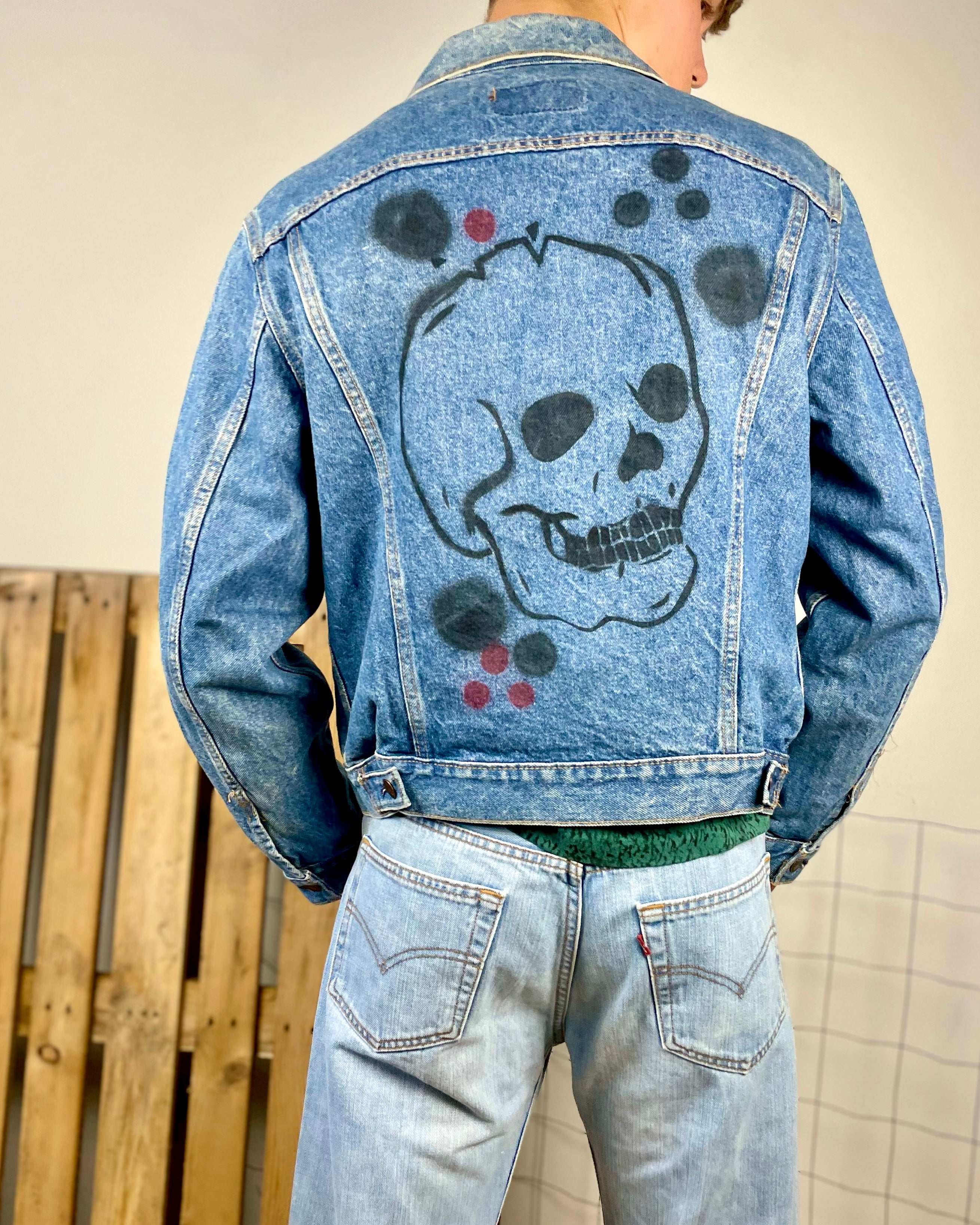 Upcycled Vintage Levis Denim Jacket By Frodo Mikkelsen - Restorecph