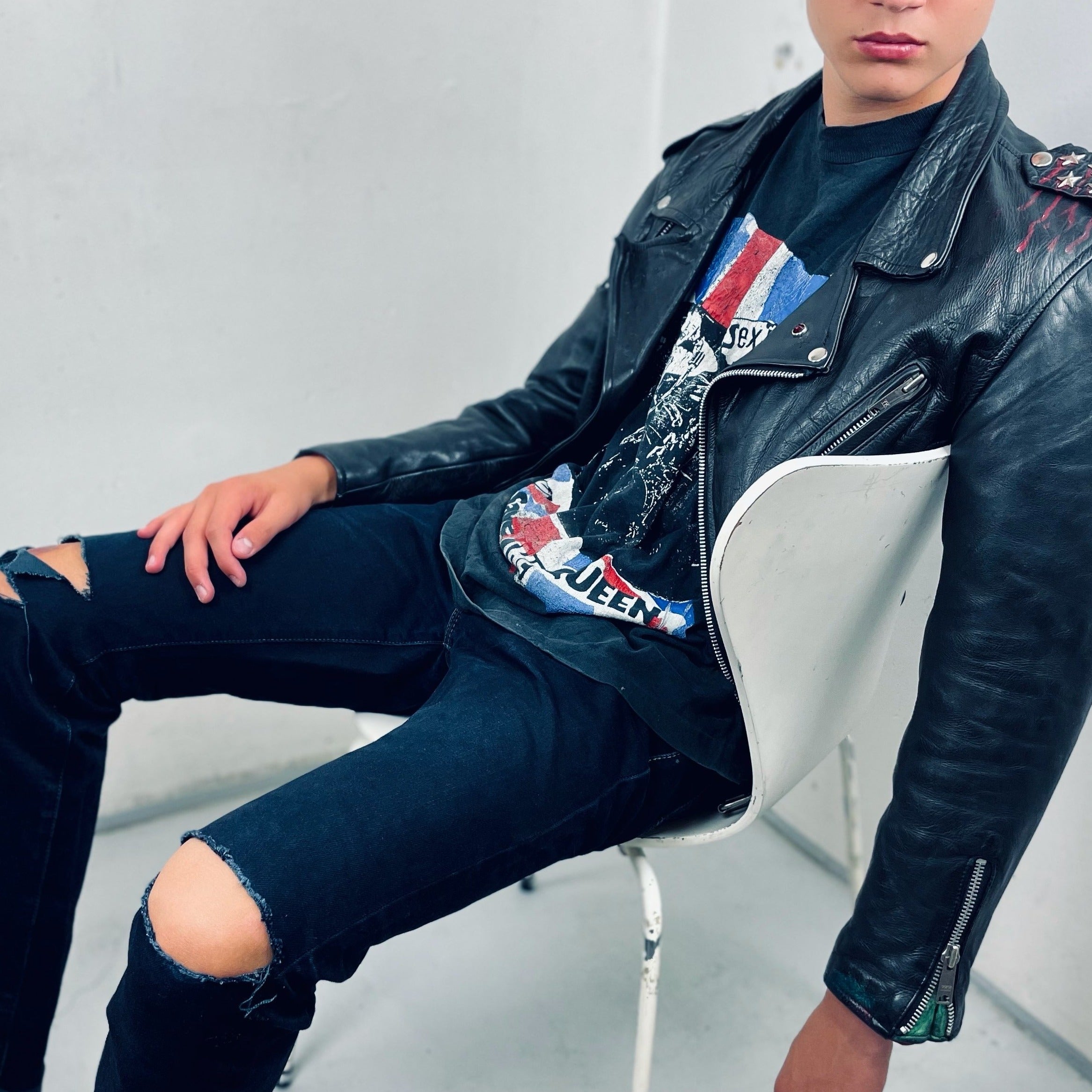 Vintage Perfecto Motorcycle Jacket - Restorecph