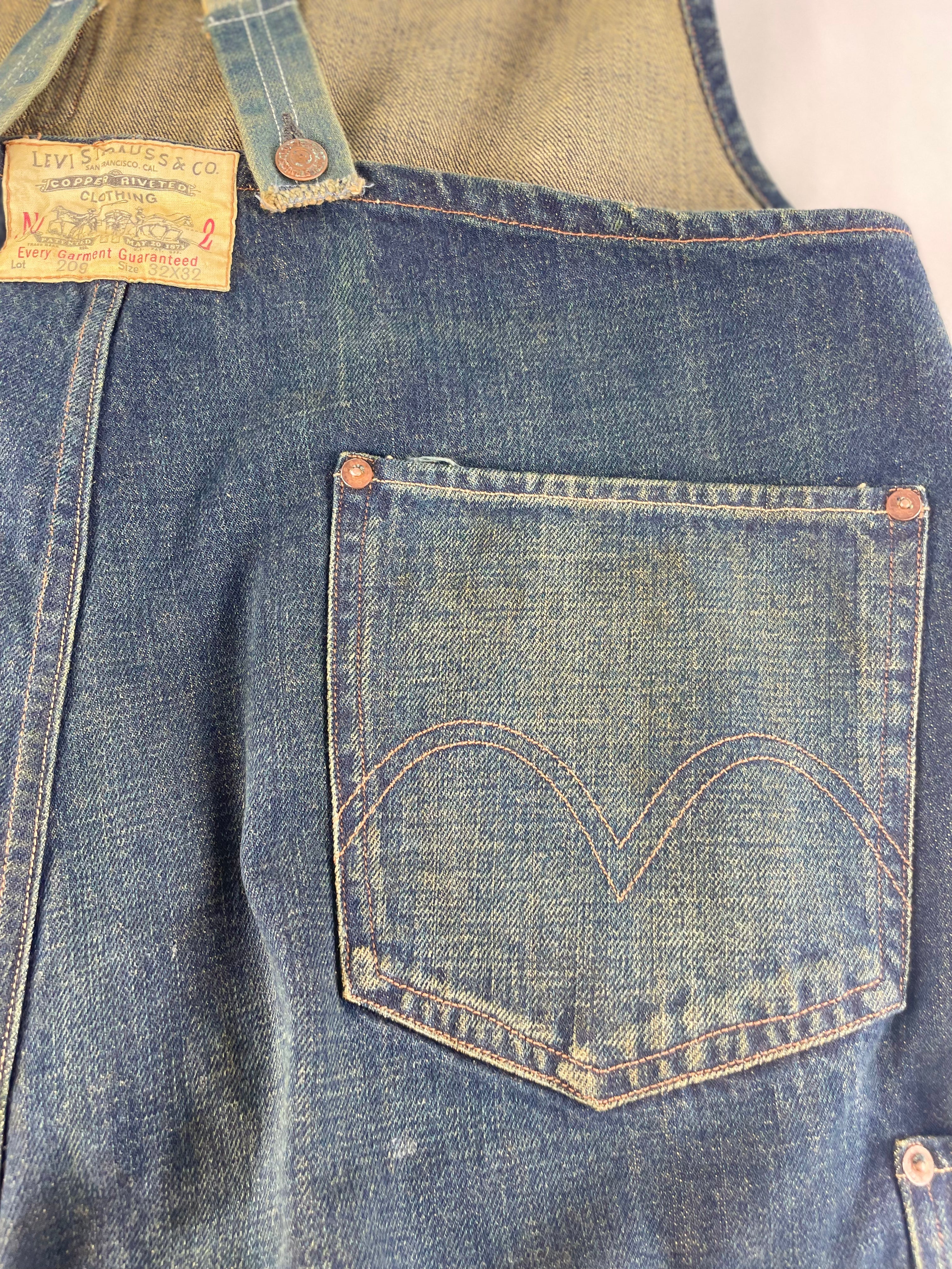 Vintage Archivel 209 Levis Denim Overalls - Restorecph