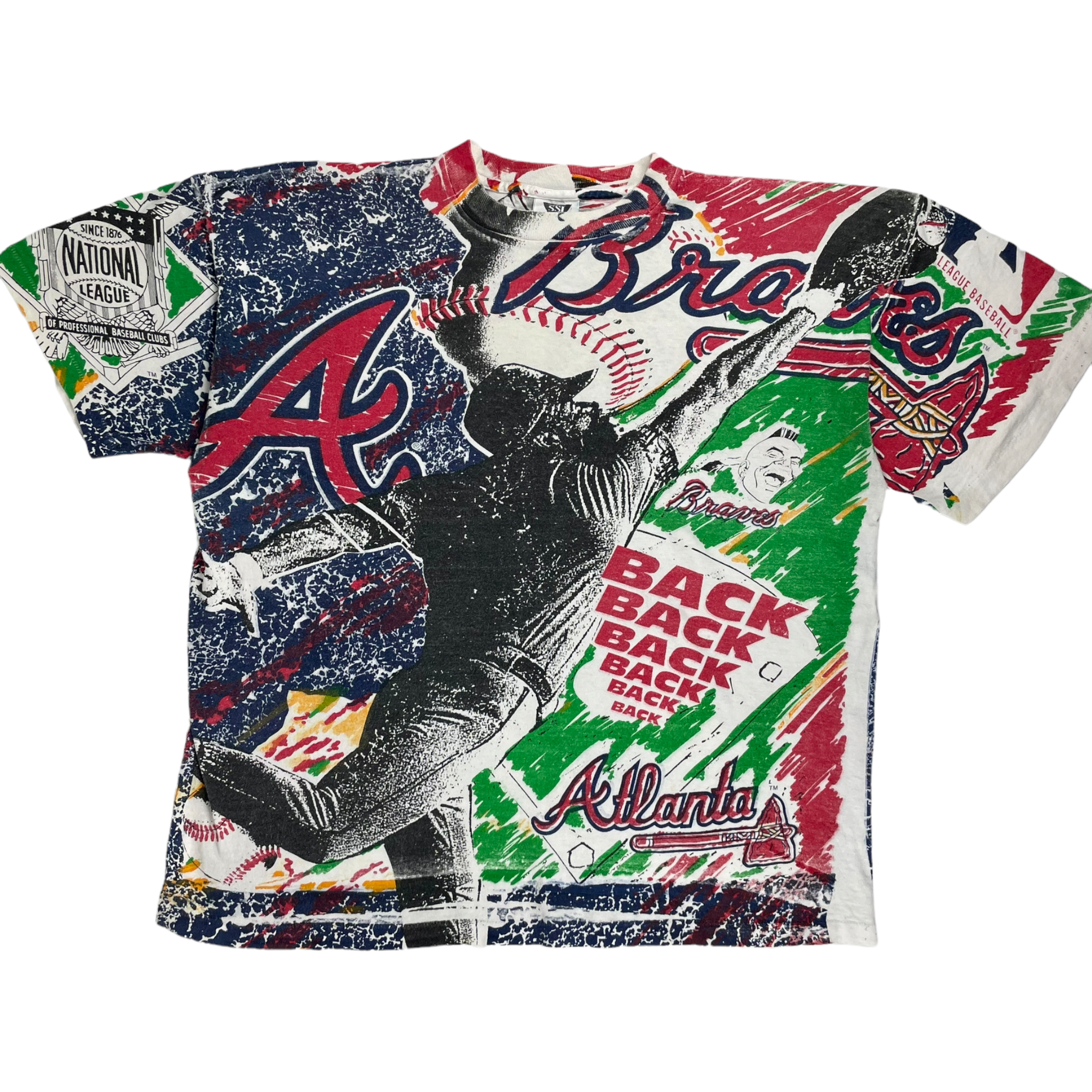 Rare Vintage Early 90 Atlanta Braves t-shirt - Restorecph
