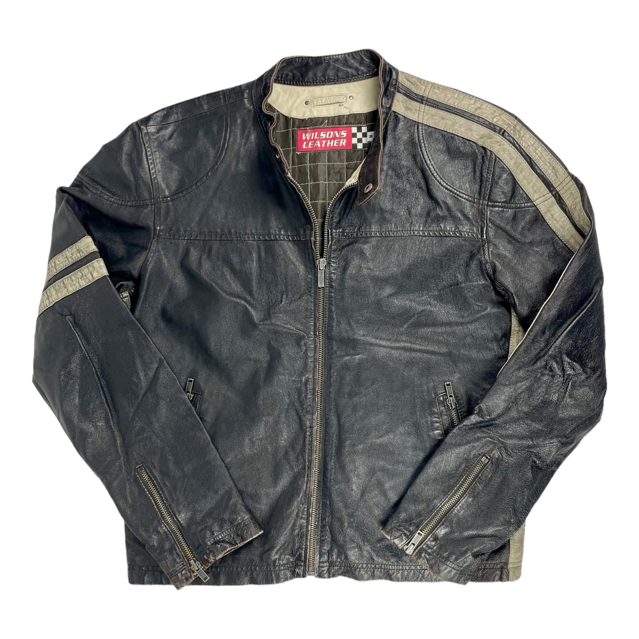 Vintage 90s Motorcycle Jacket - Restorecph