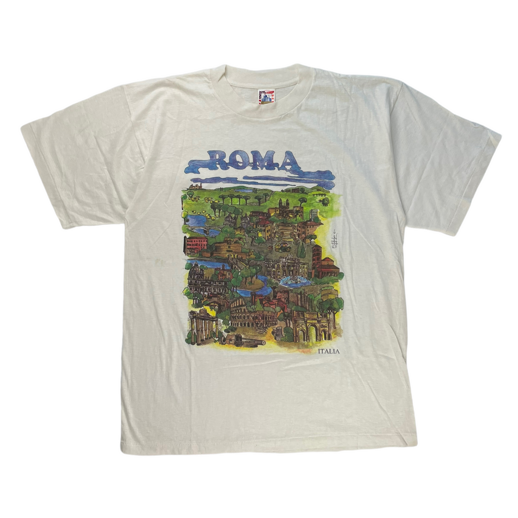 Vintage Single Stitch Rome Destination T-shirt - Restorecph