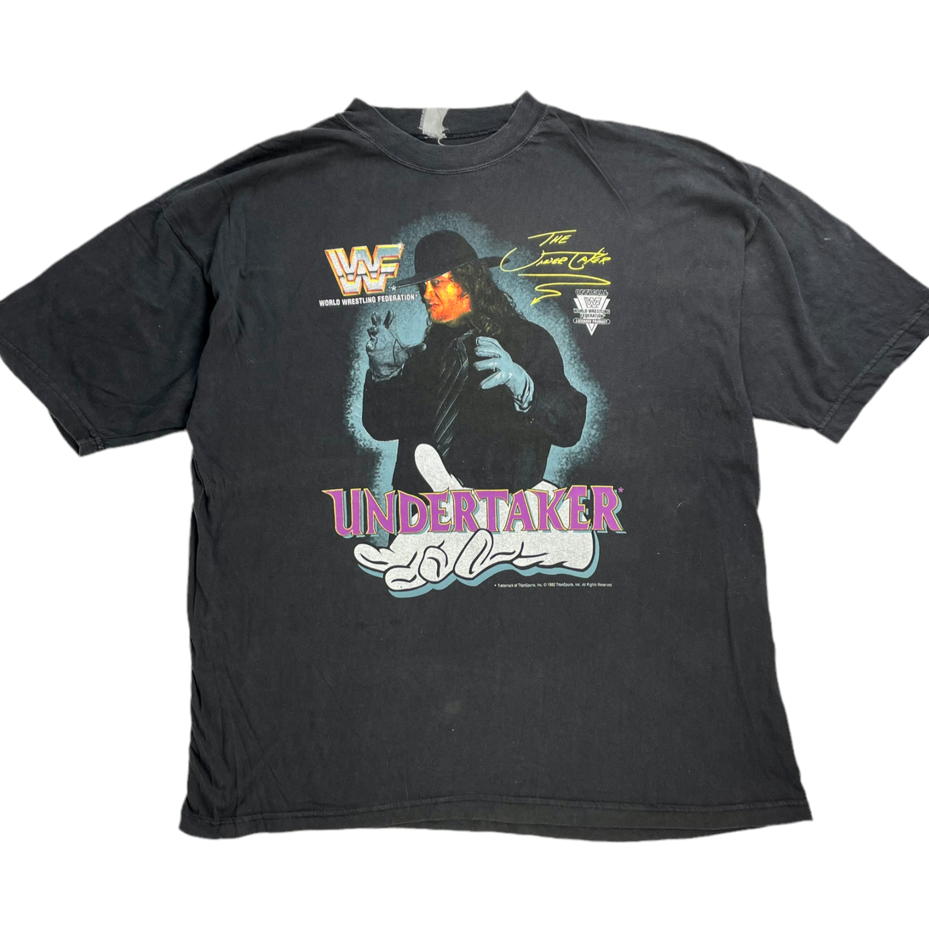 Vintage 1992 WWF The Undertaker T-shirt - Restorecph